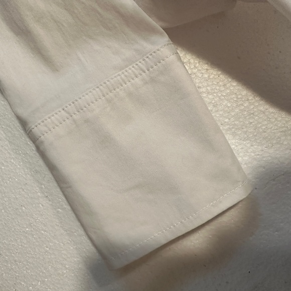 LAUNDRY by Shelli Segal oversized white button-down blouse - Picture 7 of 16